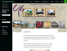 Tablet Screenshot of coloradoartistsguild.org